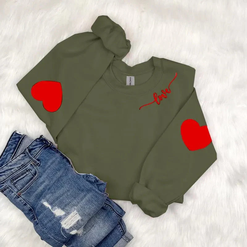 Damen Sweatshirt mit Herzen-Design und lässigem Schnitt - Image 10