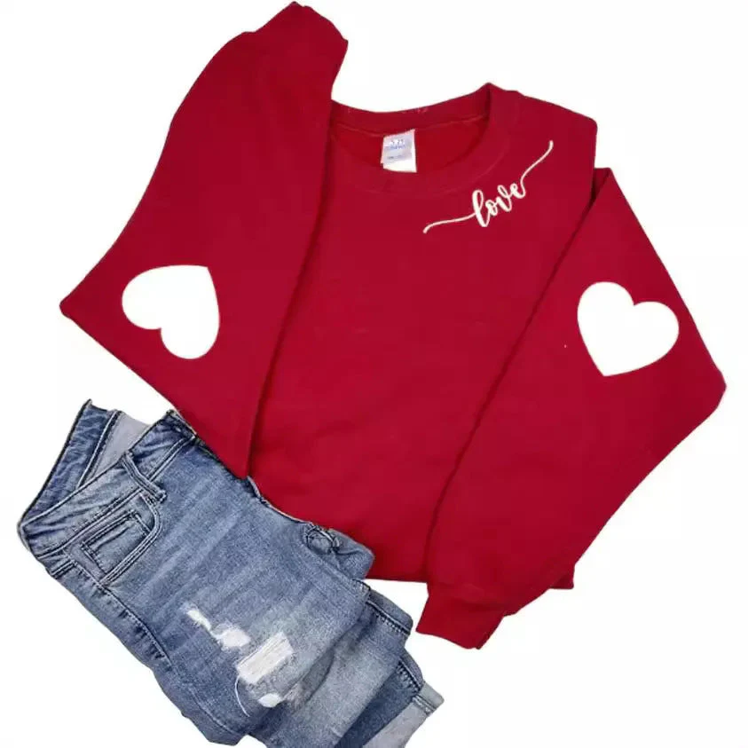 Damen Sweatshirt mit Herzen-Design und lässigem Schnitt - Image 14