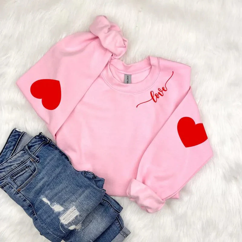 Damen Sweatshirt mit Herzen-Design und lässigem Schnitt - Image 15