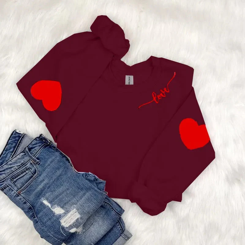Damen Sweatshirt mit Herzen-Design und lässigem Schnitt - Image 16