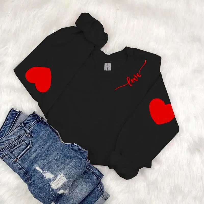 Damen Sweatshirt mit Herzen-Design und lässigem Schnitt - Image 7