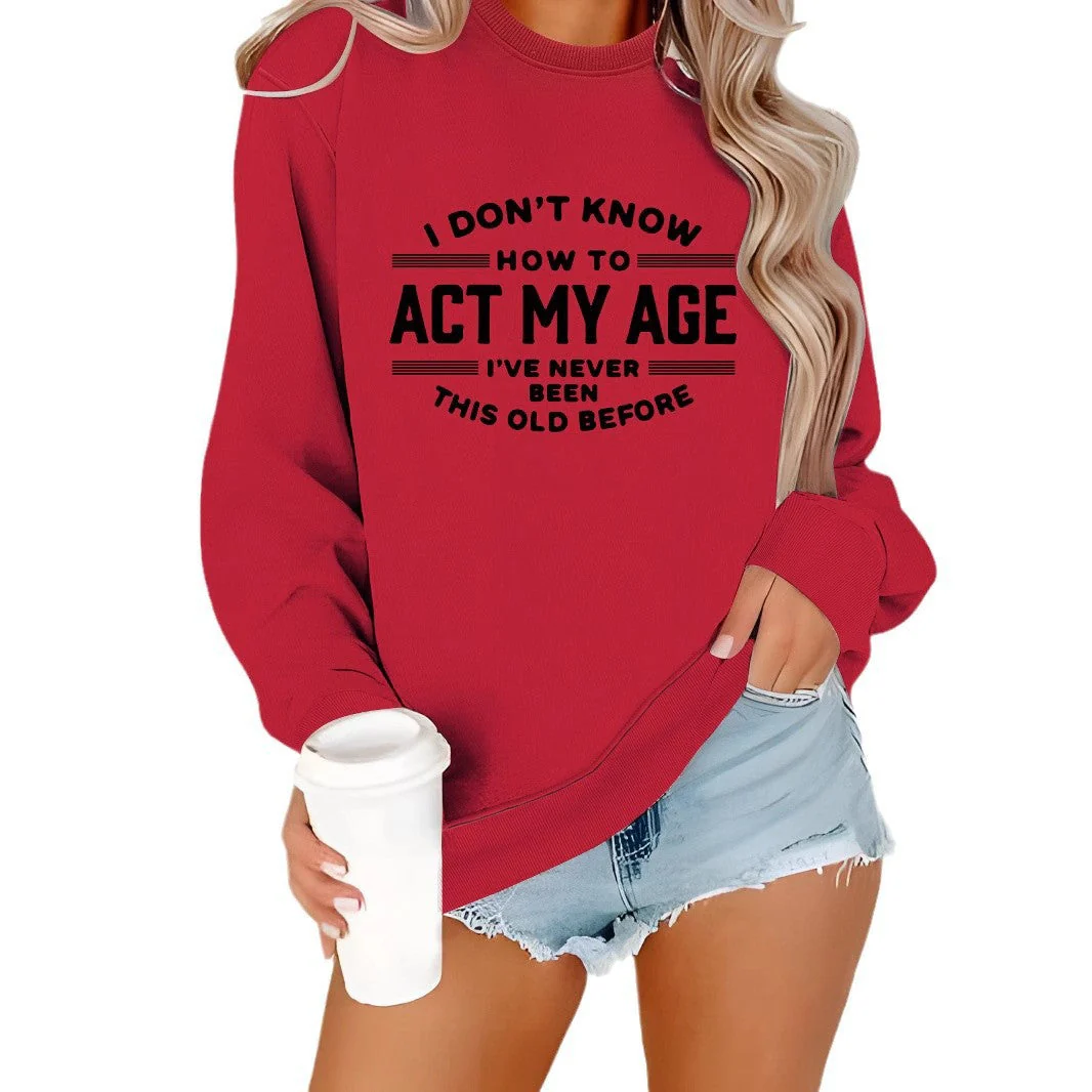 Damen Sweatshirt mit humorvollem Aufdruck und lässigem Schnitt - Image 4