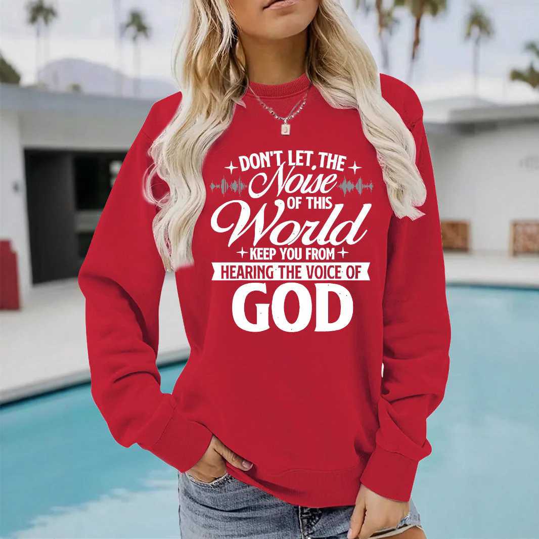 Damen Sweatshirt mit inspirierendem Aufdruck und bequemer Passform - Image 3