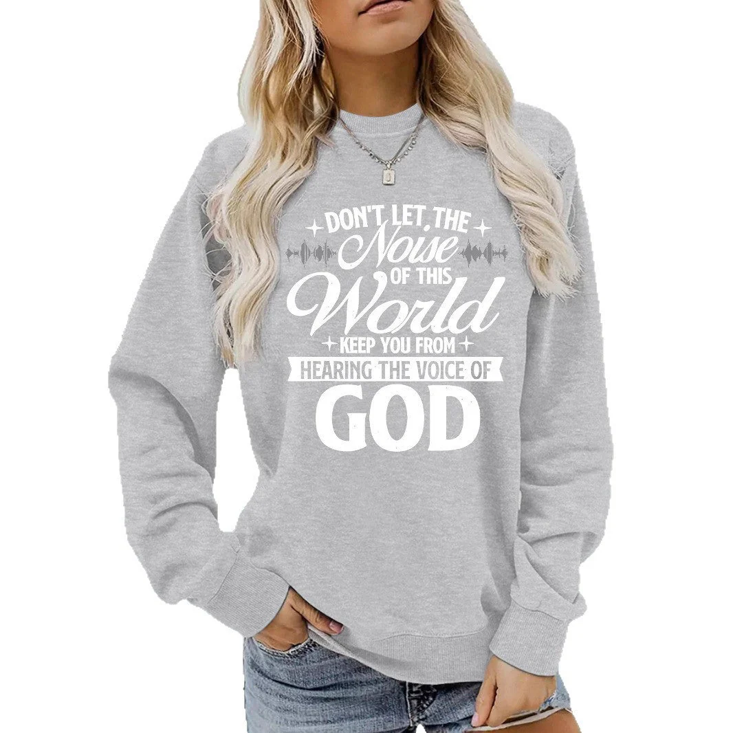 Damen Sweatshirt mit inspirierendem Aufdruck und bequemer Passform - Image 4