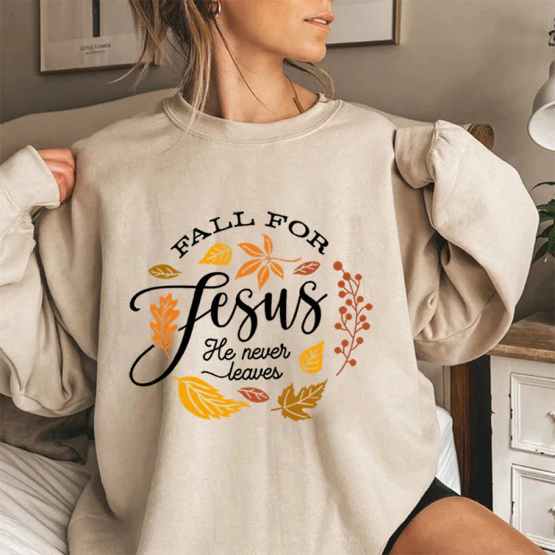 Damen Sweatshirt mit inspirierendem botanischem Herbstmotiv und angenehm weichem Innenfutter - Image 2