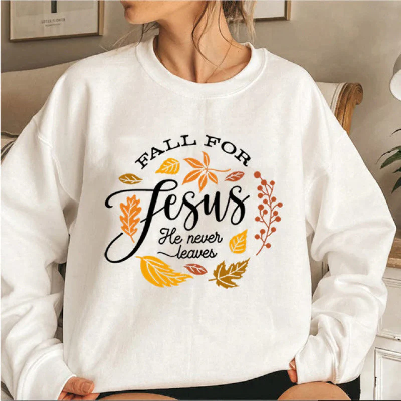 Damen Sweatshirt mit inspirierendem botanischem Herbstmotiv und angenehm weichem Innenfutter - Image 5
