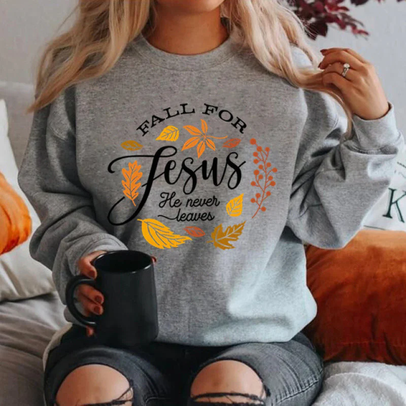 Damen Sweatshirt mit inspirierendem botanischem Herbstmotiv und angenehm weichem Innenfutter - Image 7