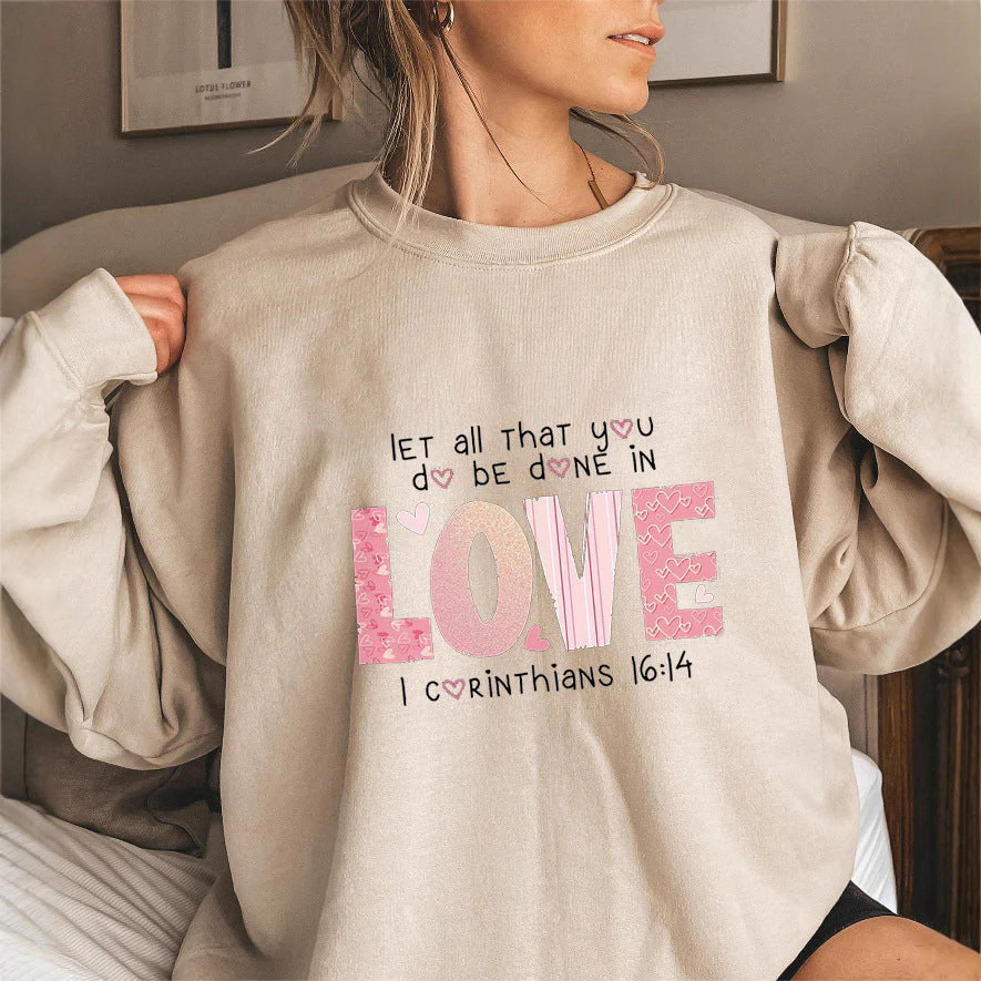 Damen Sweatshirt mit inspirierendem Druck und bequemer Passform - Image 2