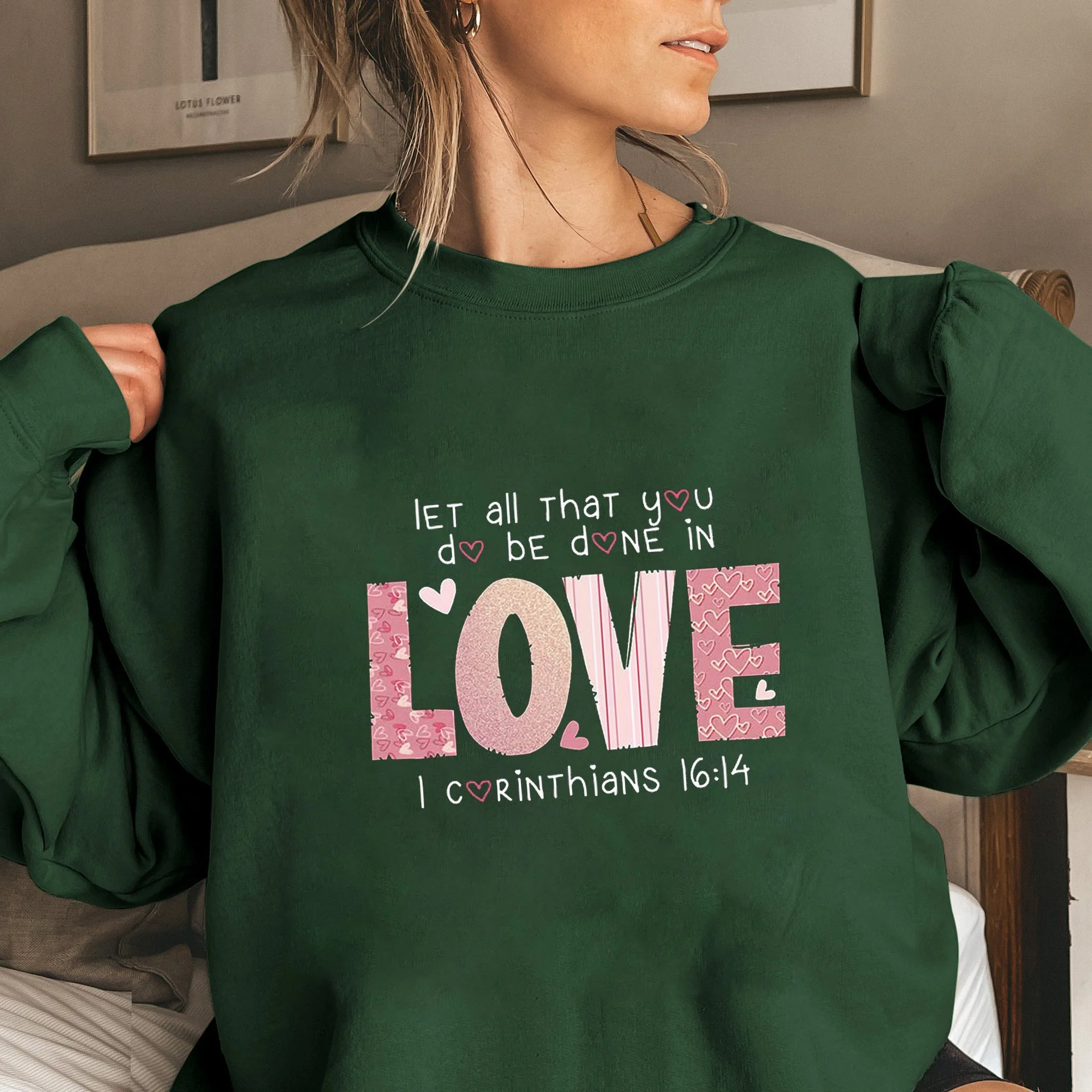 Damen Sweatshirt mit inspirierendem Druck und bequemer Passform - Image 3