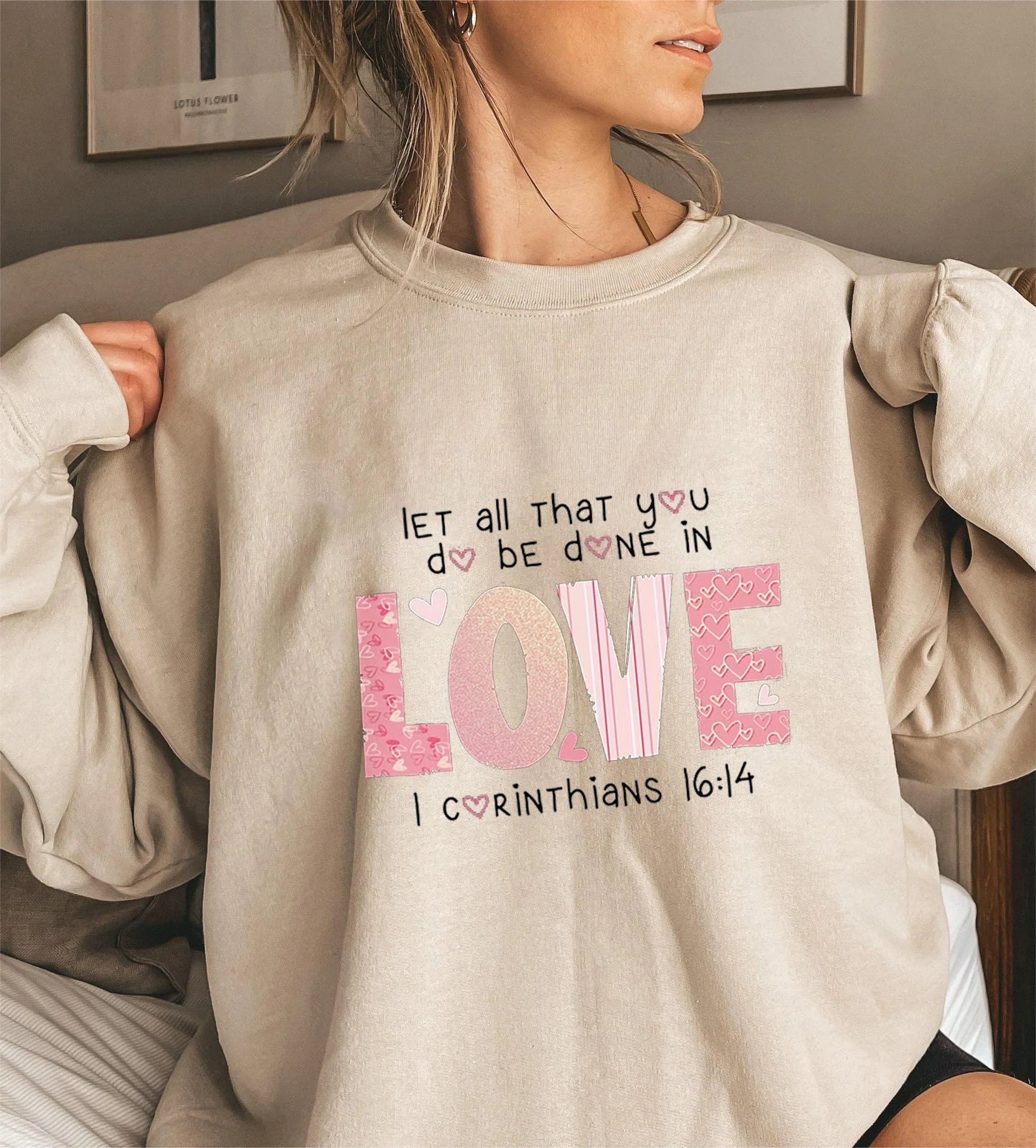 Damen Sweatshirt mit inspirierendem Druck und bequemer Passform - Image 8