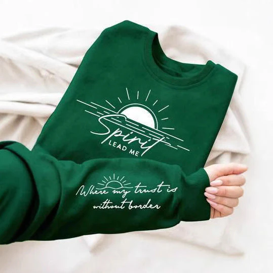 Damen Sweatshirt mit inspirierendem Druck und weich fließendem Stoff - Image 4