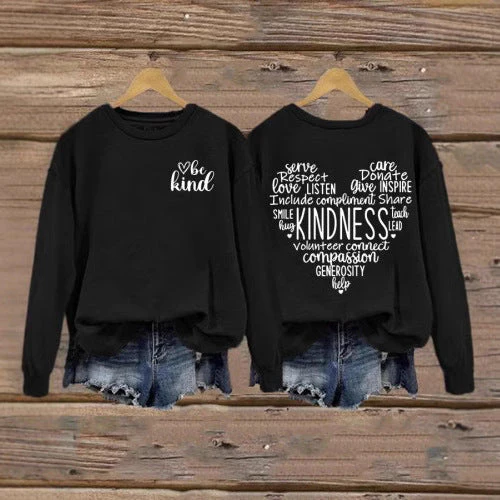 Damen Sweatshirt mit inspirierendem Kaltes-Design und großzügigem Schnitt