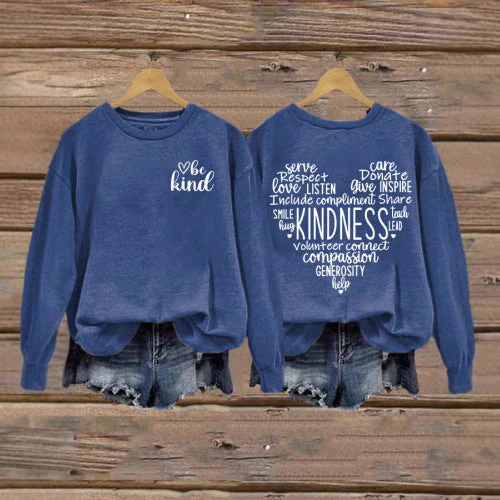 Damen Sweatshirt mit inspirierendem Kaltes-Design und großzügigem Schnitt - Image 3