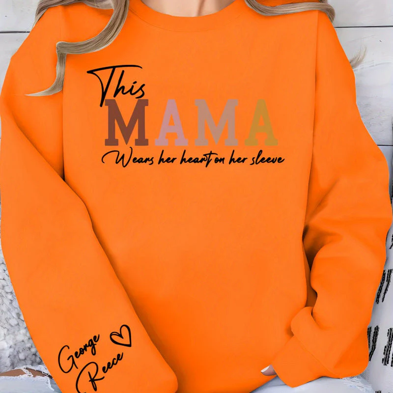Damen Sweatshirt mit inspirierendem Mama-Aufdruck und bequemer Passform - Image 6