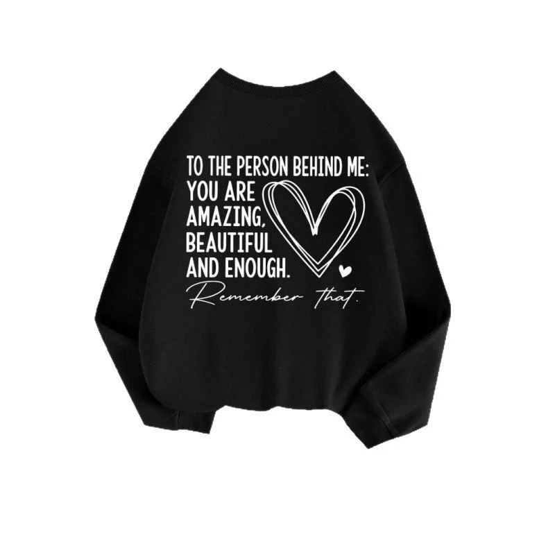 Damen Sweatshirt mit inspirierendem Motiv und lässiger Passform - Image 4