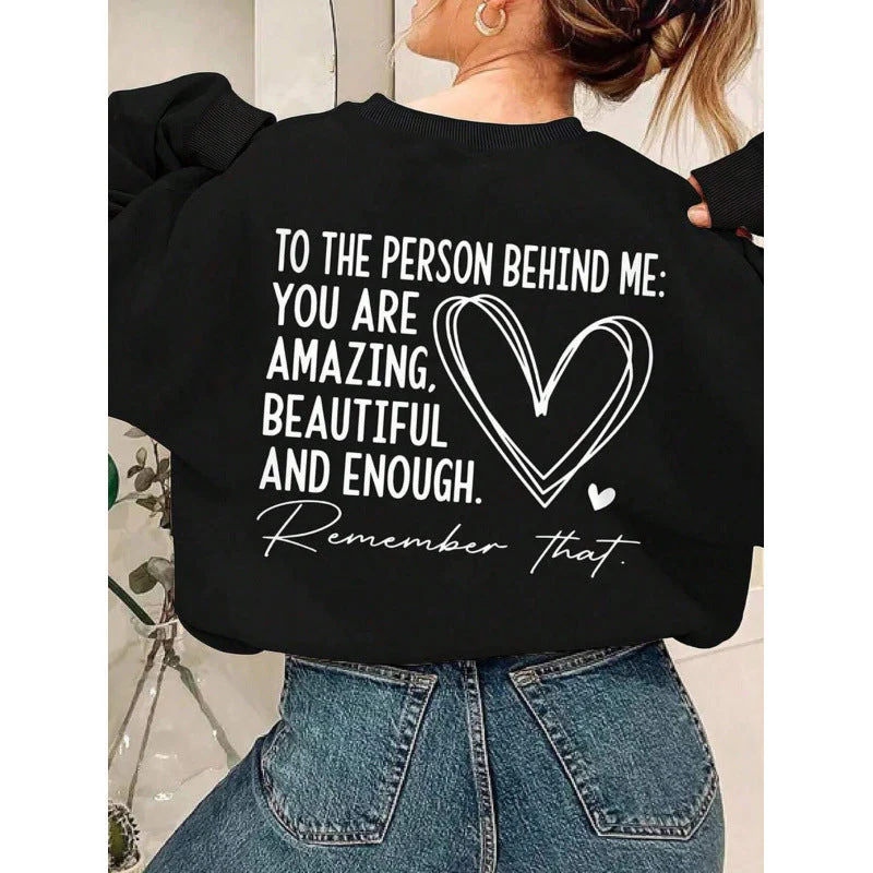 Damen Sweatshirt mit inspirierendem Motiv und lässiger Passform - Image 6