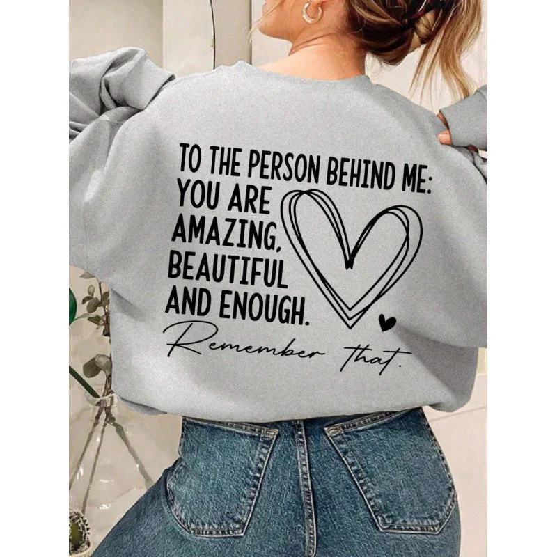 Damen Sweatshirt mit inspirierendem Motiv und lässiger Passform - Image 8