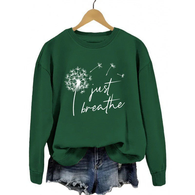 Damen Sweatshirt mit inspirierendem Pusteblumen-Motiv - Image 3
