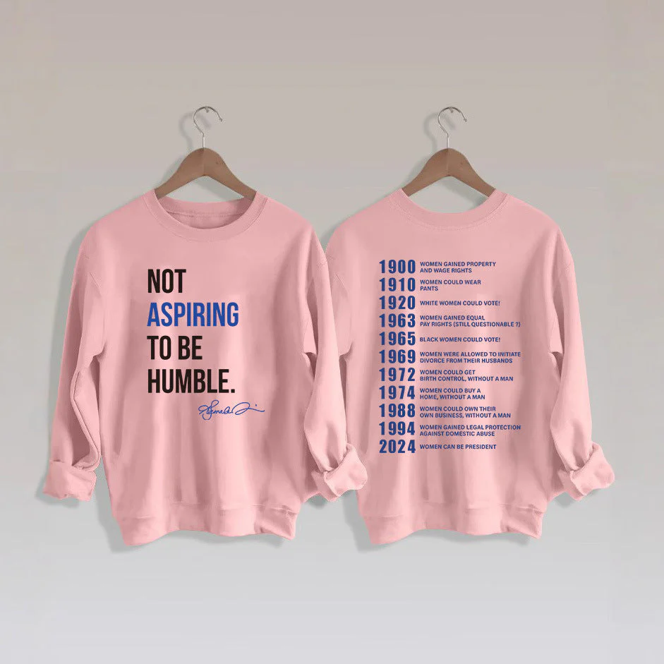 Damen Sweatshirt mit inspirierendem Schriftzug und historischem Motiv