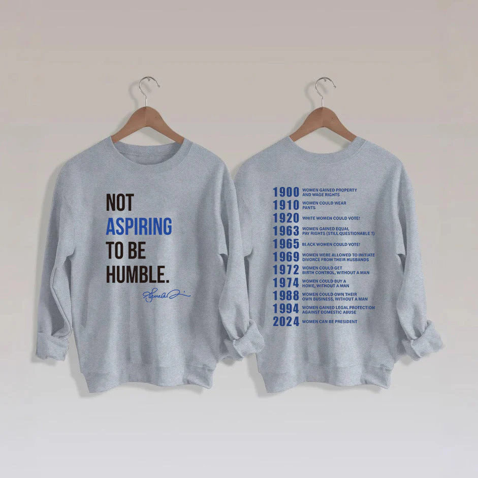 Damen Sweatshirt mit inspirierendem Schriftzug und historischem Motiv - Image 3