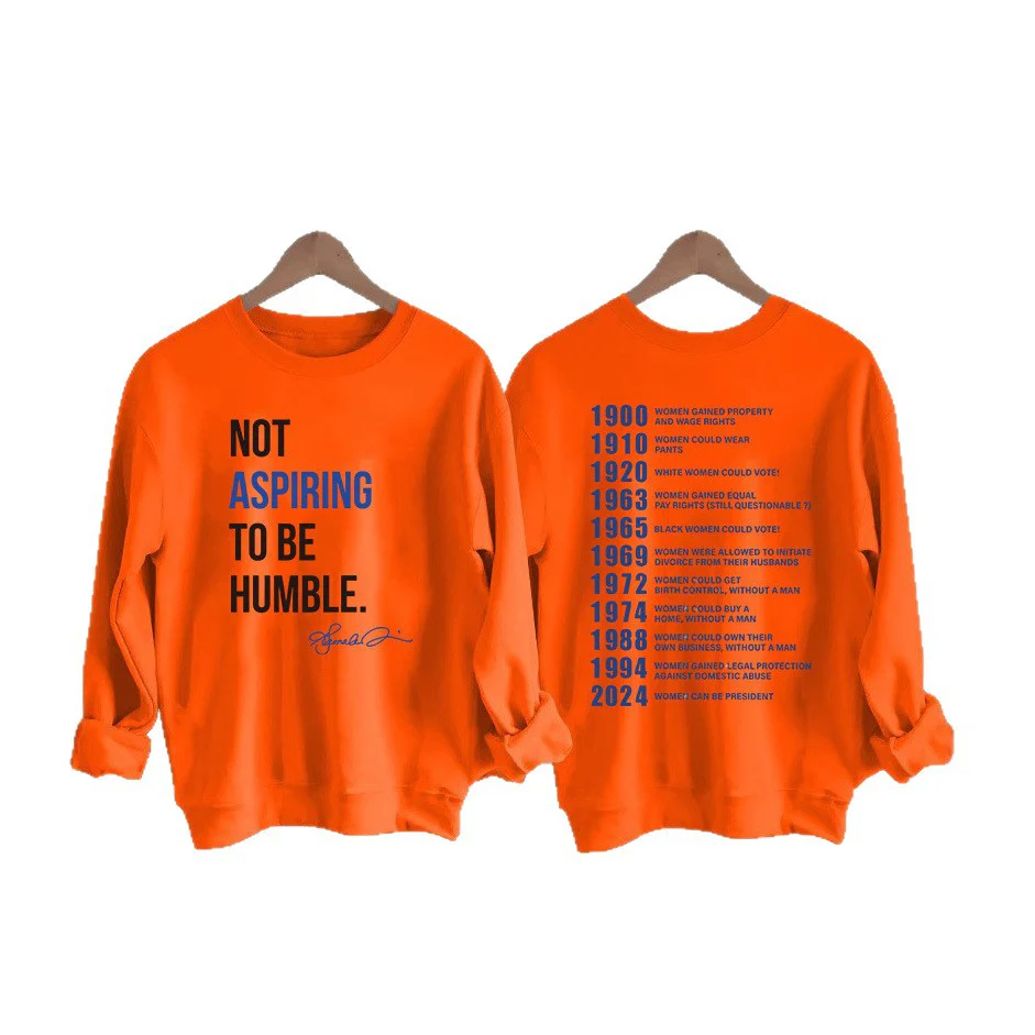 Damen Sweatshirt mit inspirierendem Schriftzug und historischem Motiv - Image 4