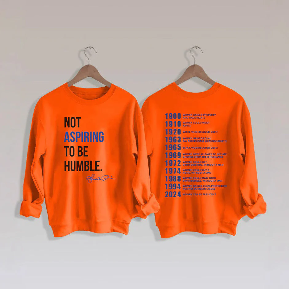 Damen Sweatshirt mit inspirierendem Schriftzug und historischem Motiv - Image 5