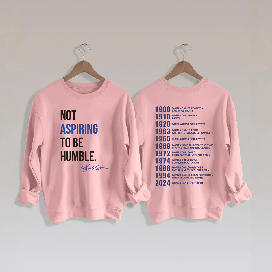 Damen Sweatshirt mit inspirierendem Schriftzug und historischem Motiv - Image 6