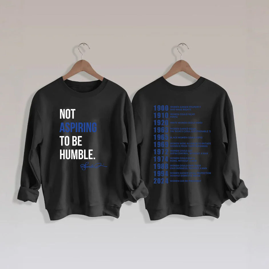 Damen Sweatshirt mit inspirierendem Schriftzug und historischem Motiv - Image 9