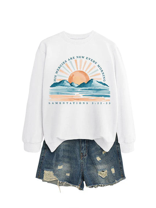 Damen Sweatshirt mit inspirierendem Sonnenaufgangsdesign und lässigem Schnitt - Image 11