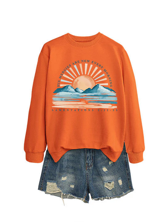Damen Sweatshirt mit inspirierendem Sonnenaufgangsdesign und lässigem Schnitt - Image 13