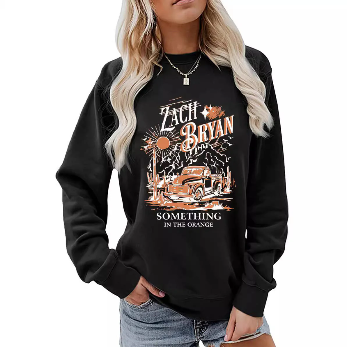 Damen Sweatshirt mit inspirierendem Vintage-Truck-Design - Image 2