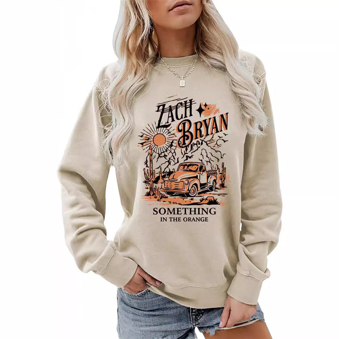 Damen Sweatshirt mit inspirierendem Vintage-Truck-Design - Image 3