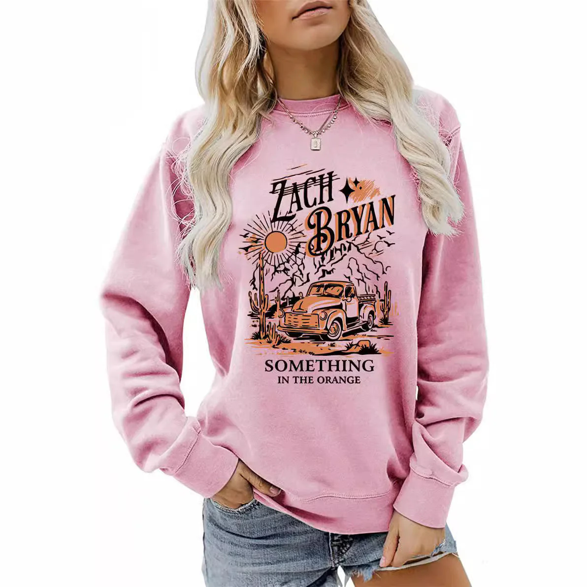 Damen Sweatshirt mit inspirierendem Vintage-Truck-Design - Image 4