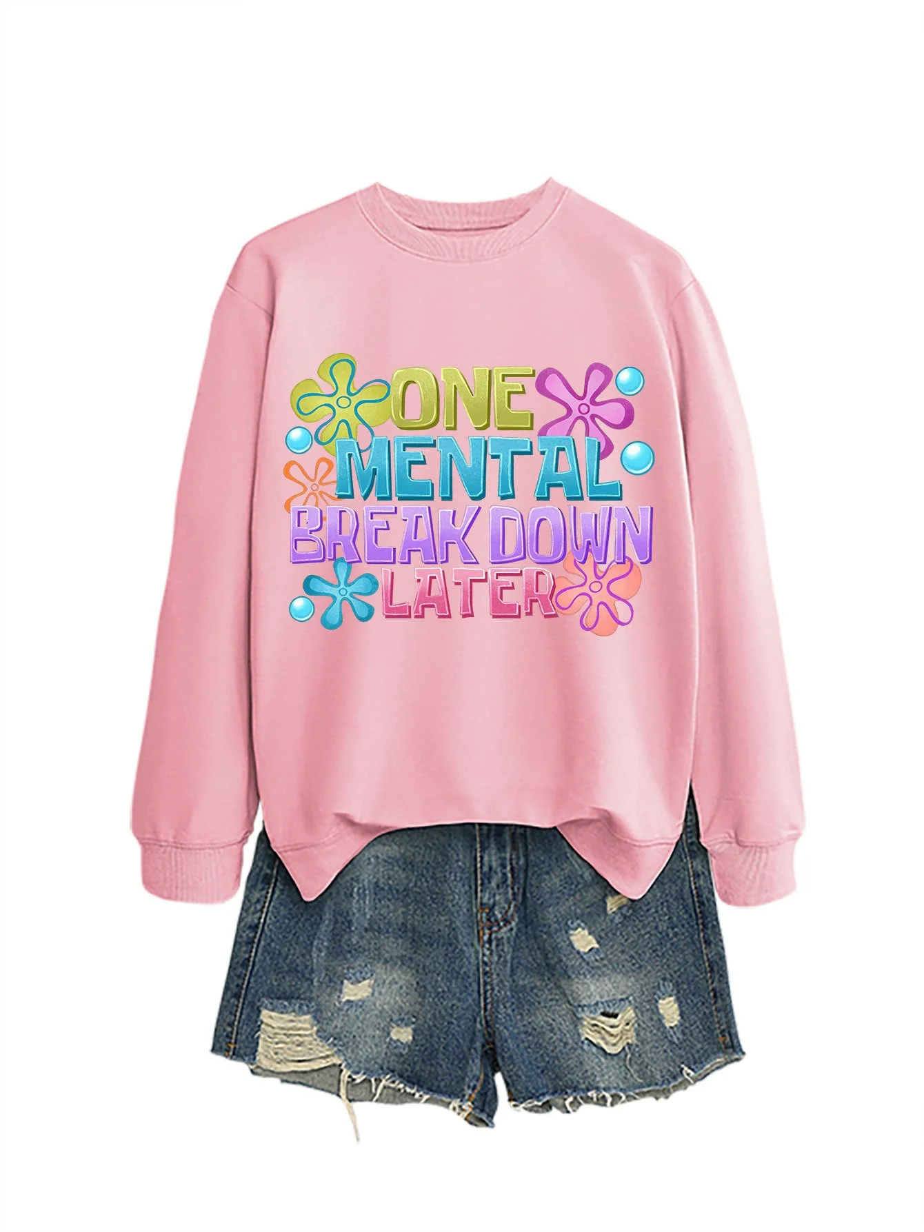 Damen Sweatshirt mit kreativem Aufdruck - Image 10