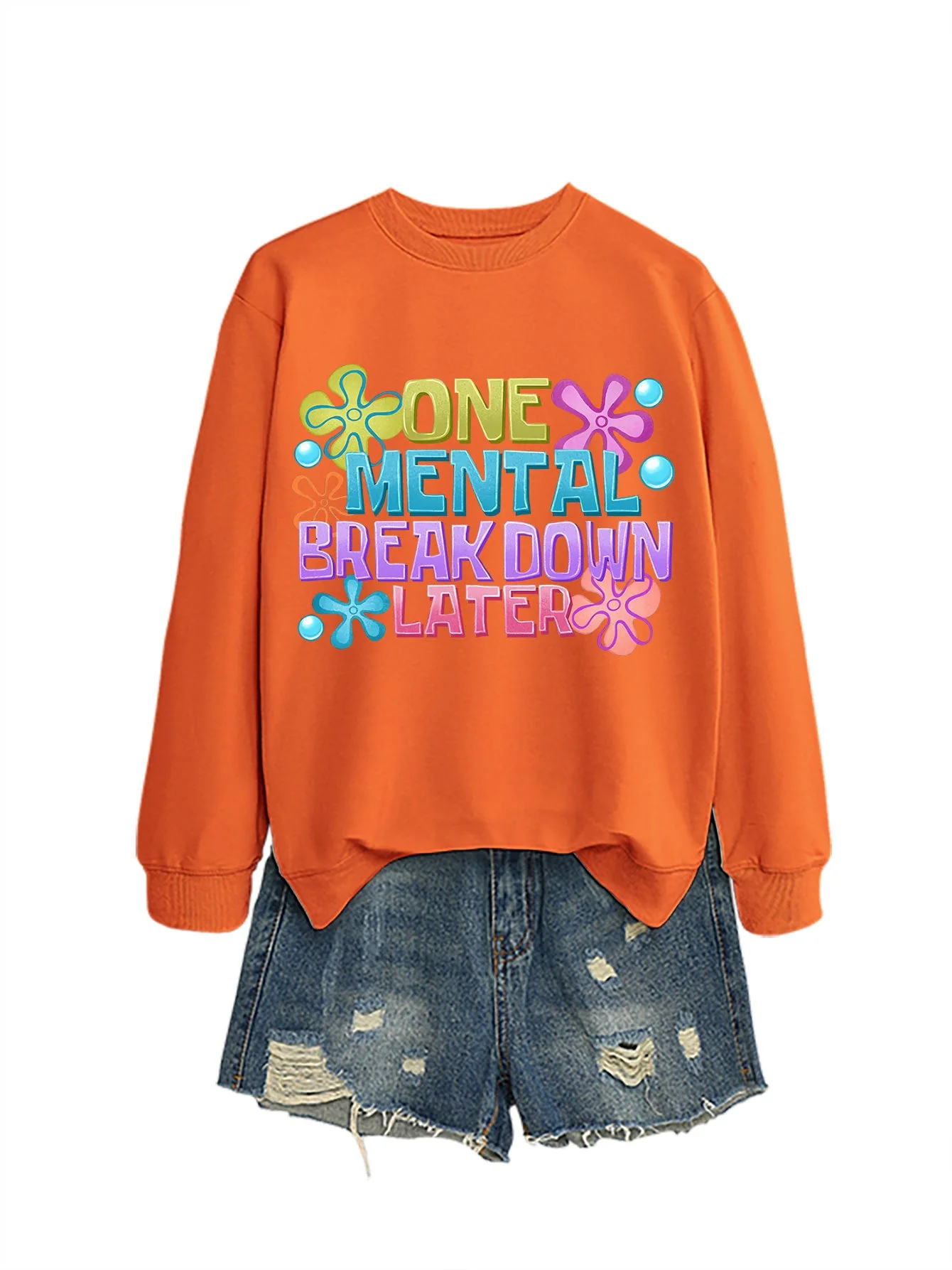 Damen Sweatshirt mit kreativem Aufdruck - Image 13