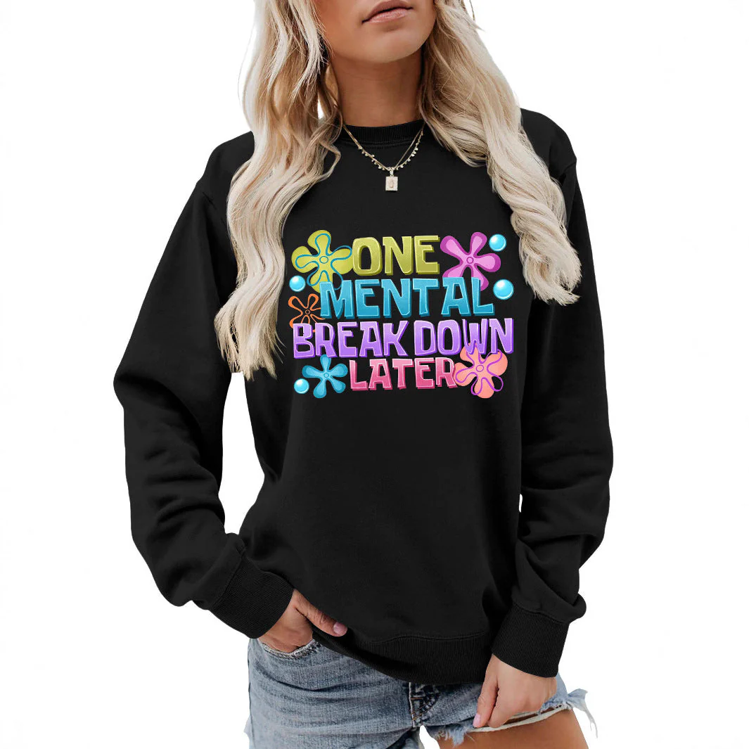 Damen Sweatshirt mit kreativem Aufdruck - Image 2