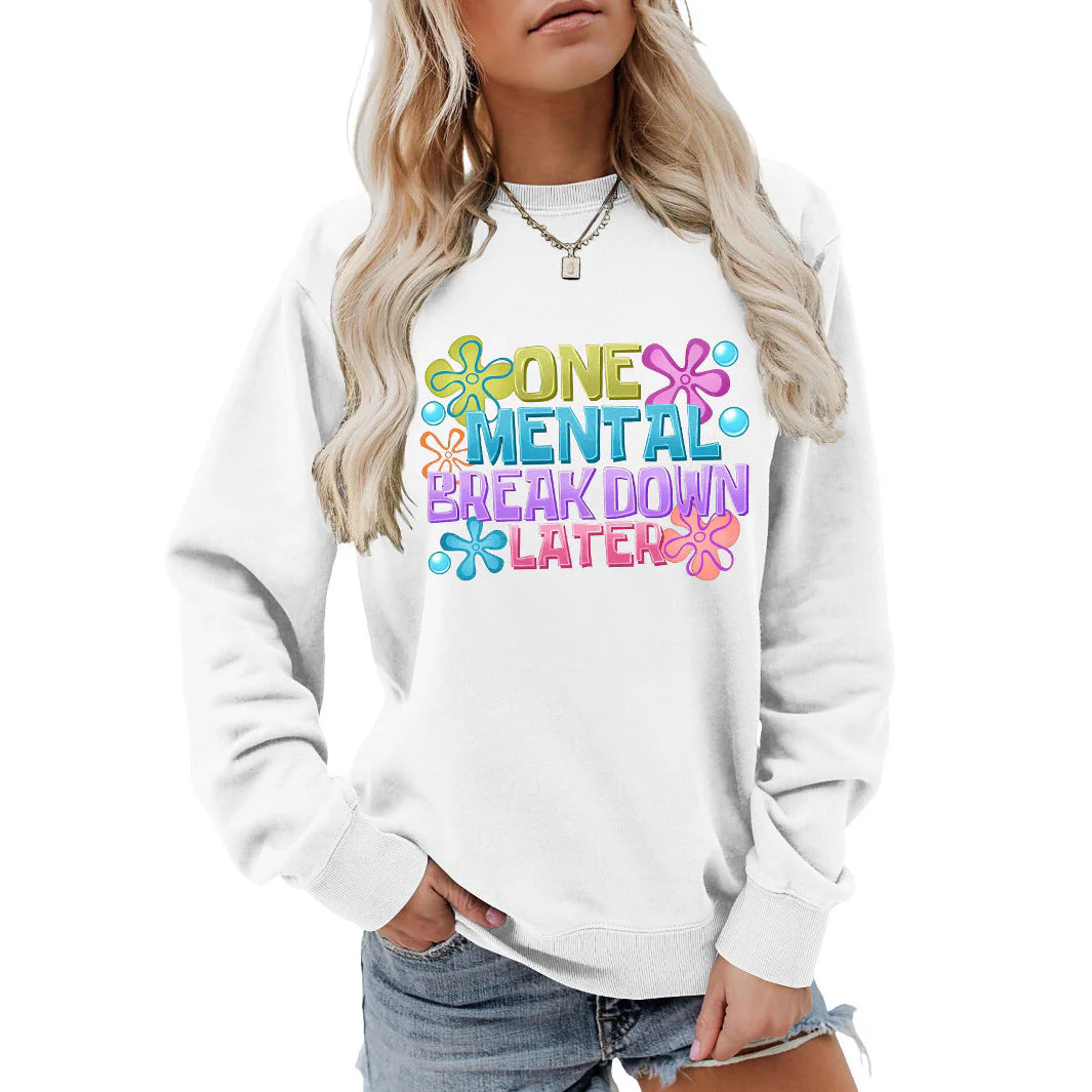 Damen Sweatshirt mit kreativem Aufdruck - Image 3