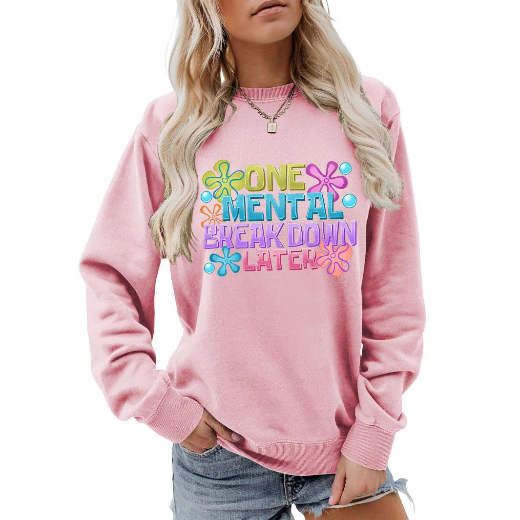 Damen Sweatshirt mit kreativem Aufdruck - Image 4