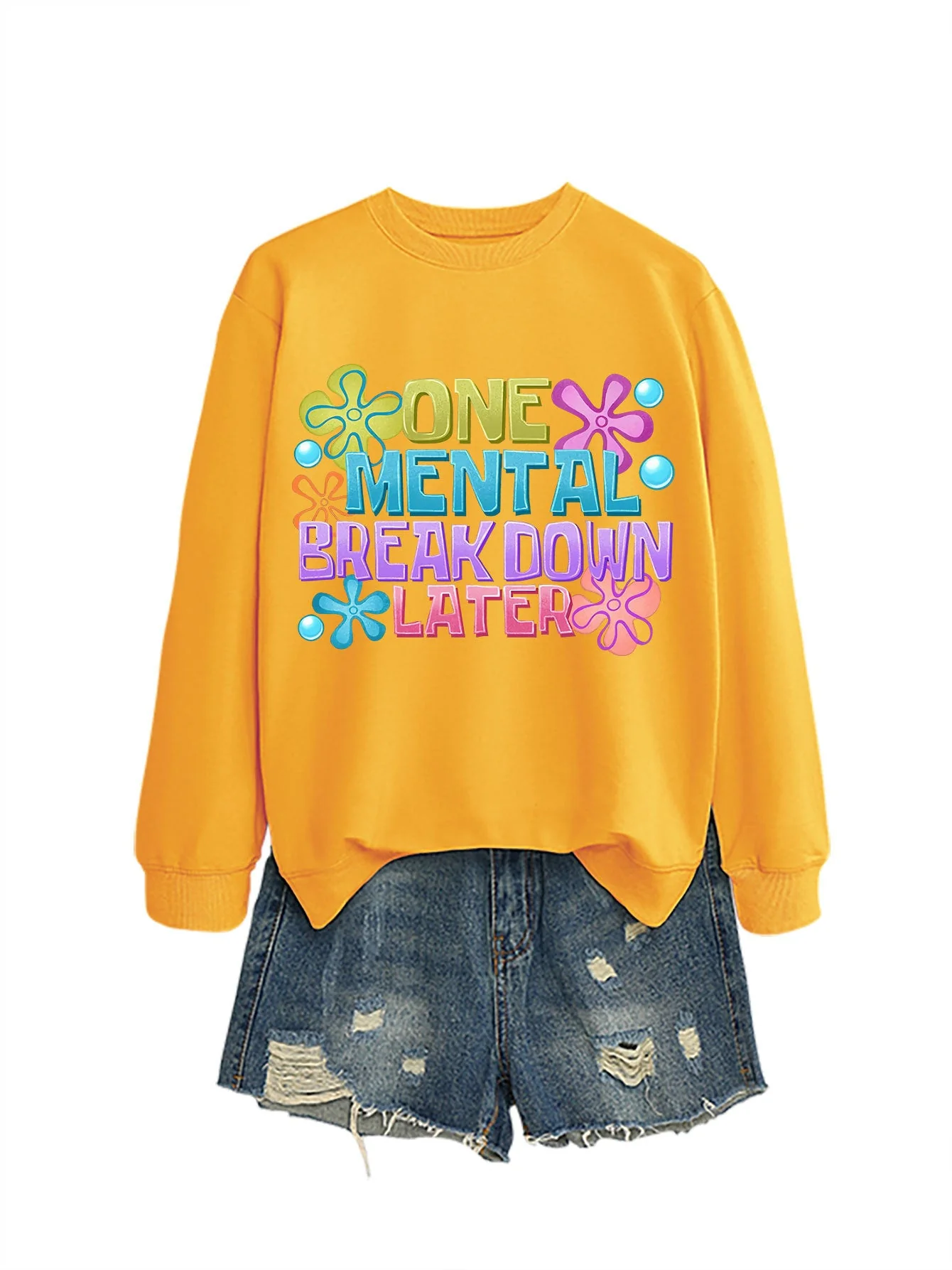 Damen Sweatshirt mit kreativem Aufdruck - Image 6