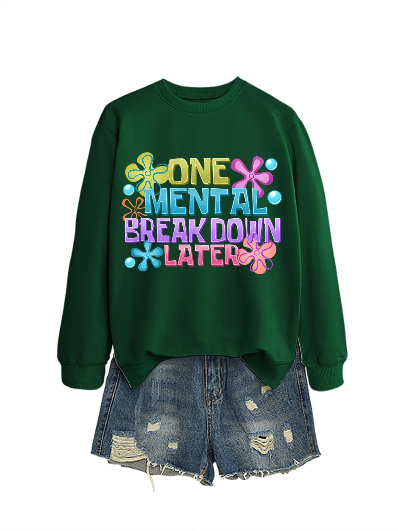 Damen Sweatshirt mit kreativem Aufdruck - Image 7