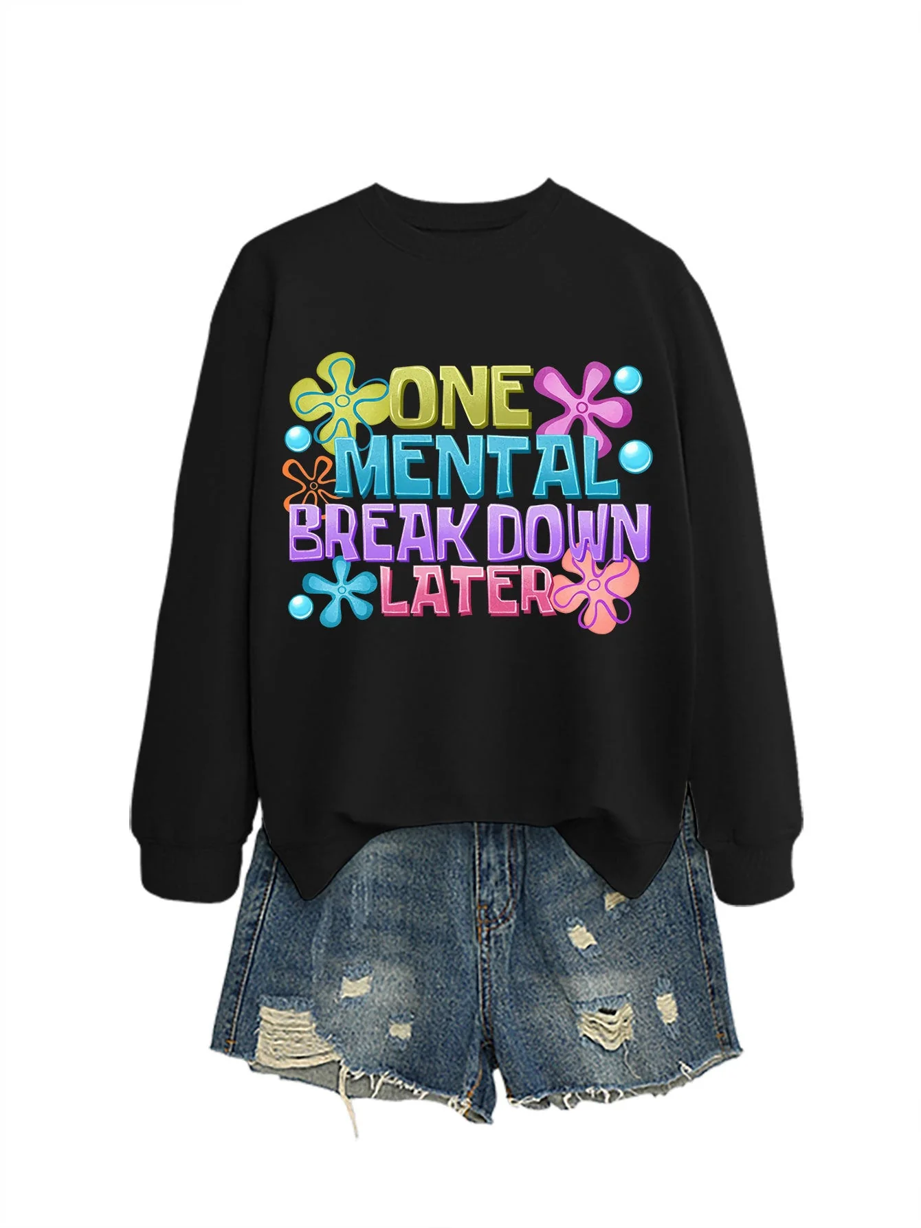 Damen Sweatshirt mit kreativem Aufdruck - Image 9