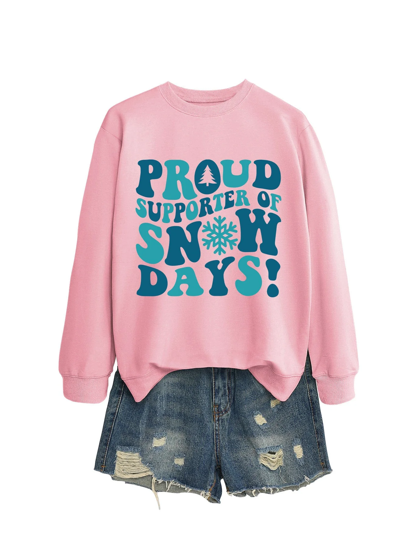 Damen Sweatshirt mit kreativem Aufdruck und lässigem Schnitt - Image 11
