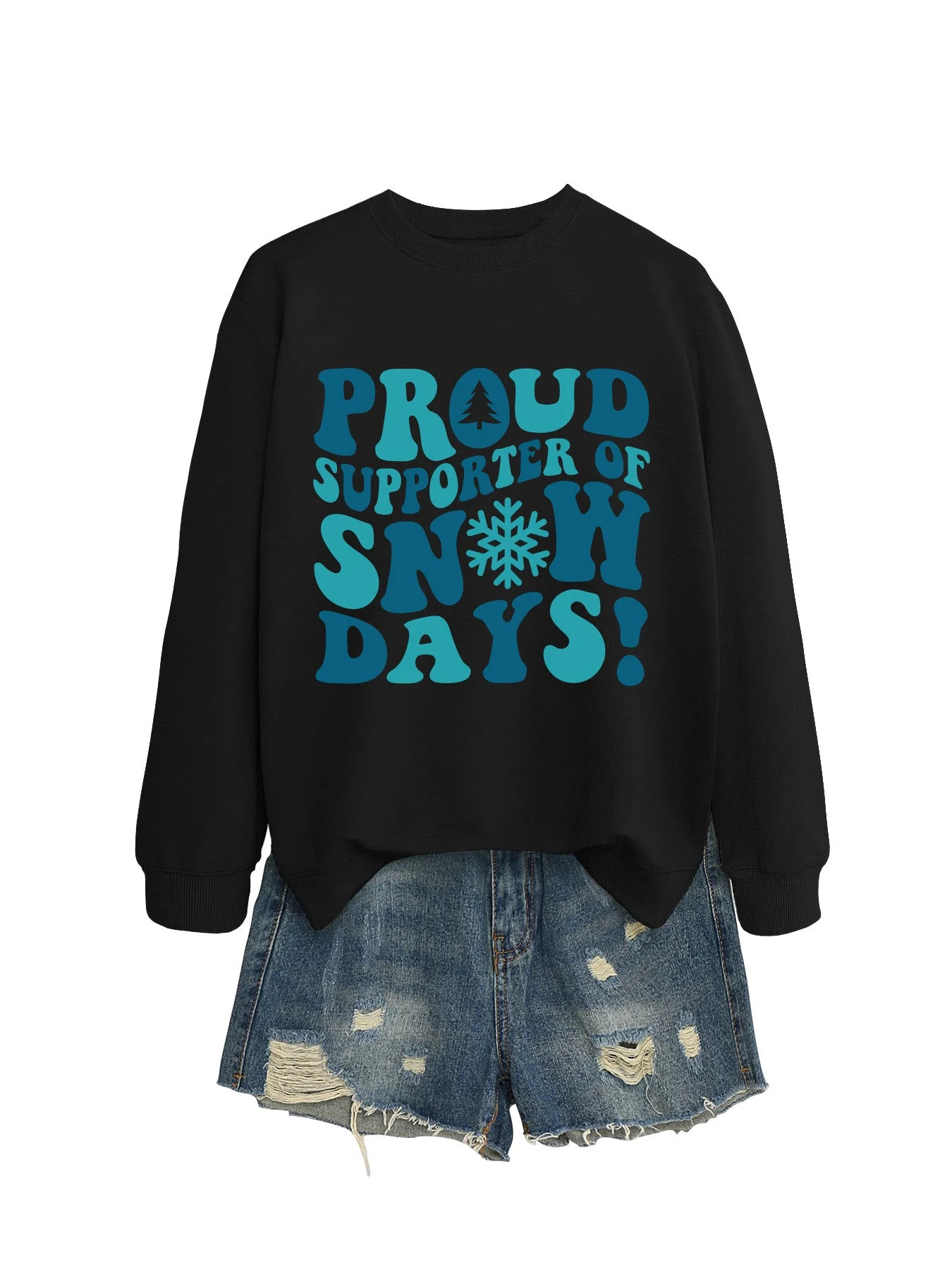 Damen Sweatshirt mit kreativem Aufdruck und lässigem Schnitt - Image 12