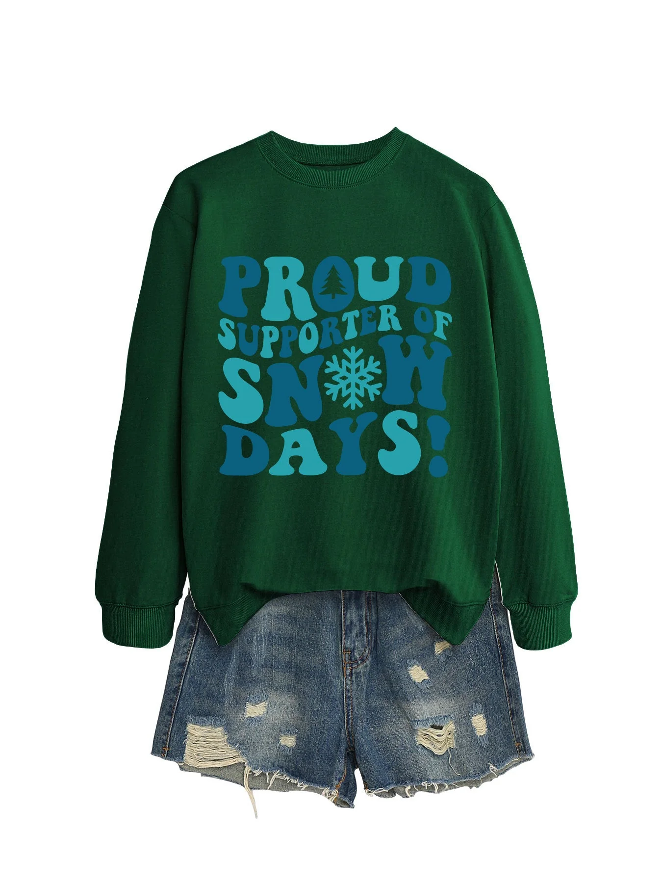 Damen Sweatshirt mit kreativem Aufdruck und lässigem Schnitt - Image 13