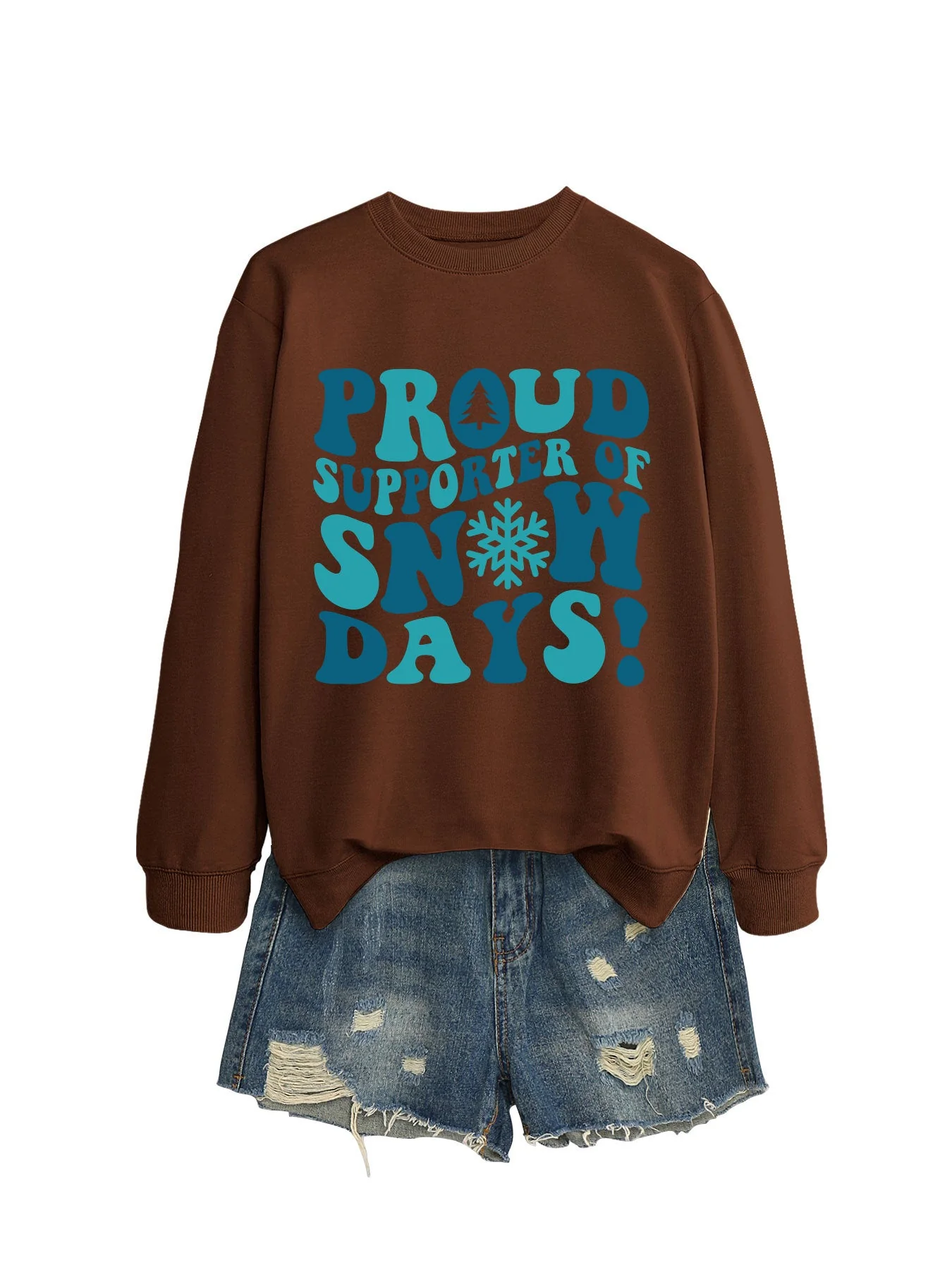 Damen Sweatshirt mit kreativem Aufdruck und lässigem Schnitt - Image 5