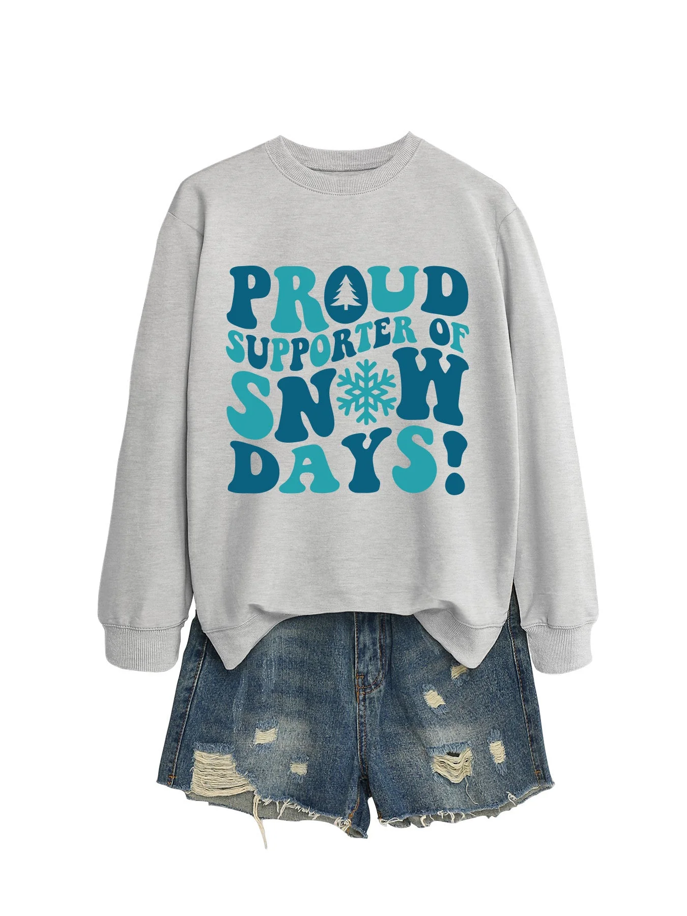 Damen Sweatshirt mit kreativem Aufdruck und lässigem Schnitt - Image 6