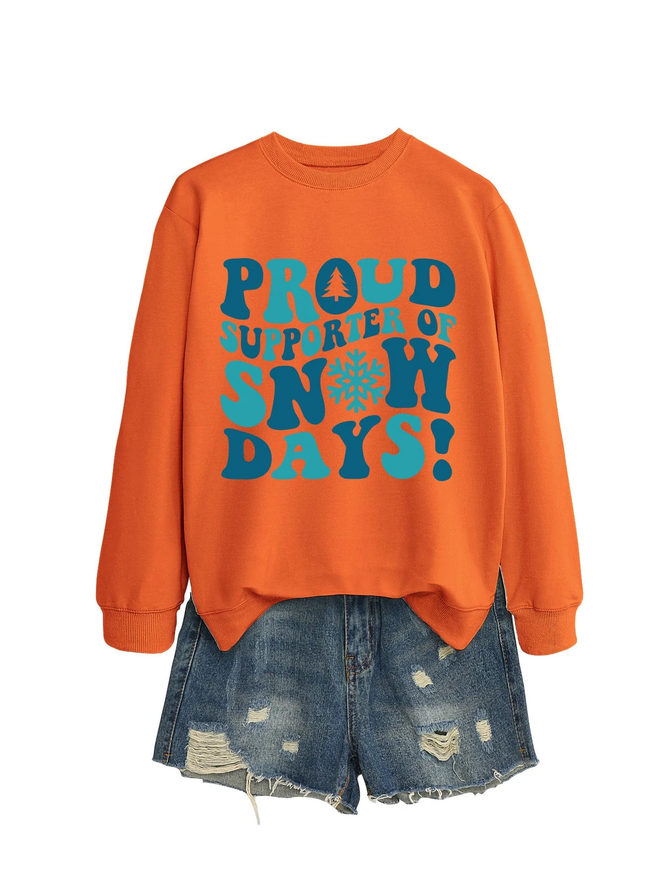 Damen Sweatshirt mit kreativem Aufdruck und lässigem Schnitt - Image 7