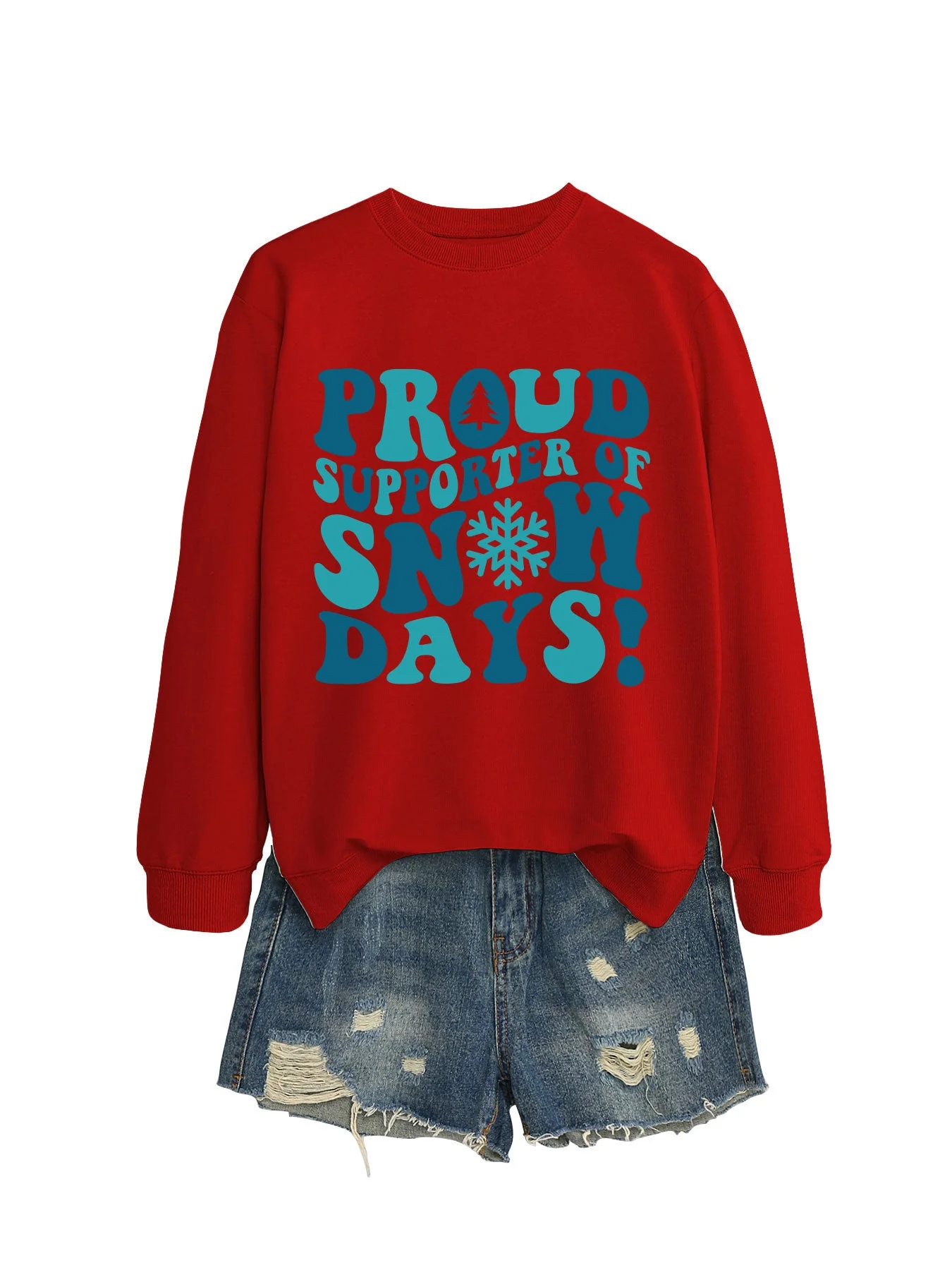 Damen Sweatshirt mit kreativem Aufdruck und lässigem Schnitt - Image 8