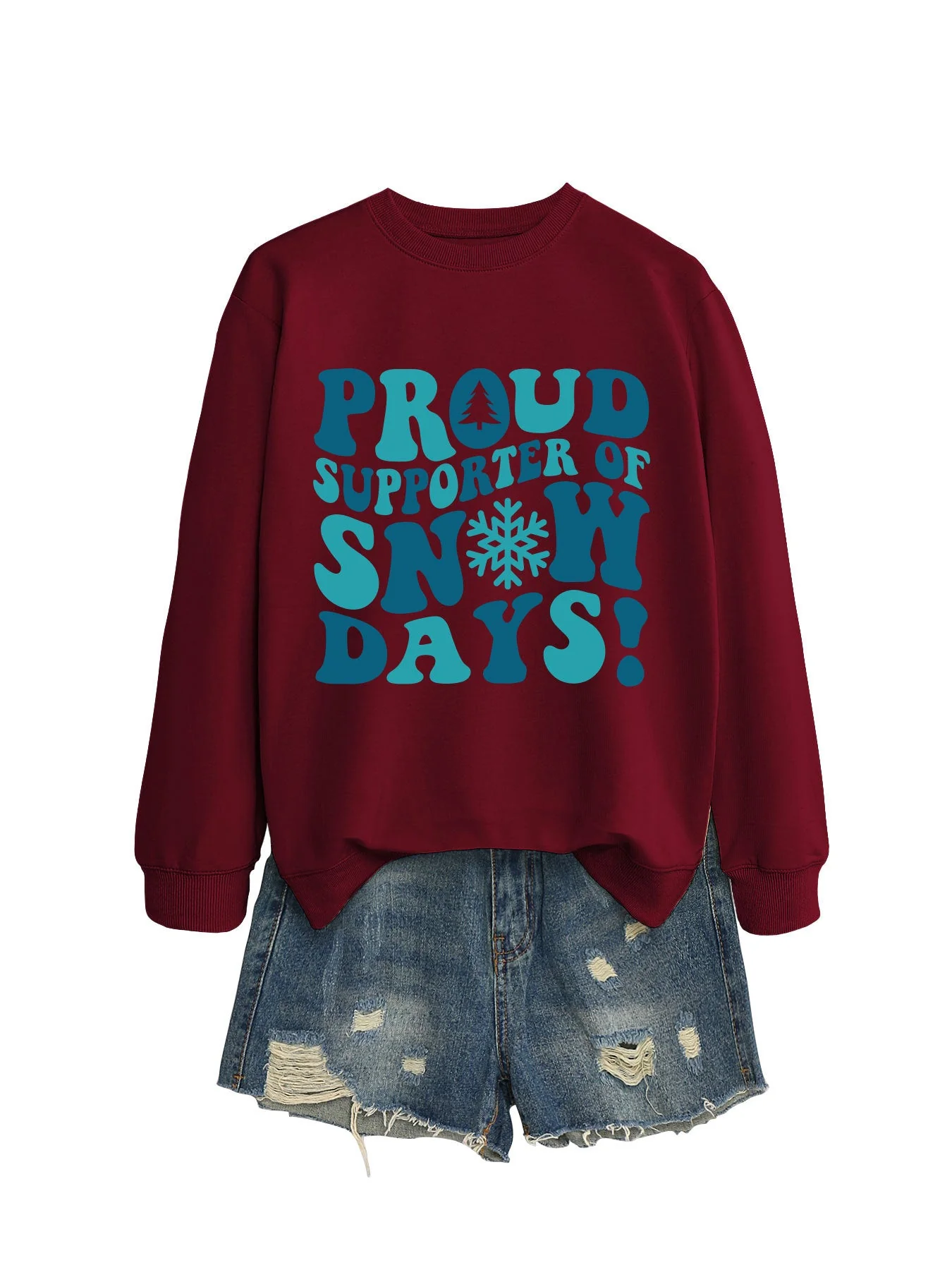 Damen Sweatshirt mit kreativem Aufdruck und lässigem Schnitt - Image 9