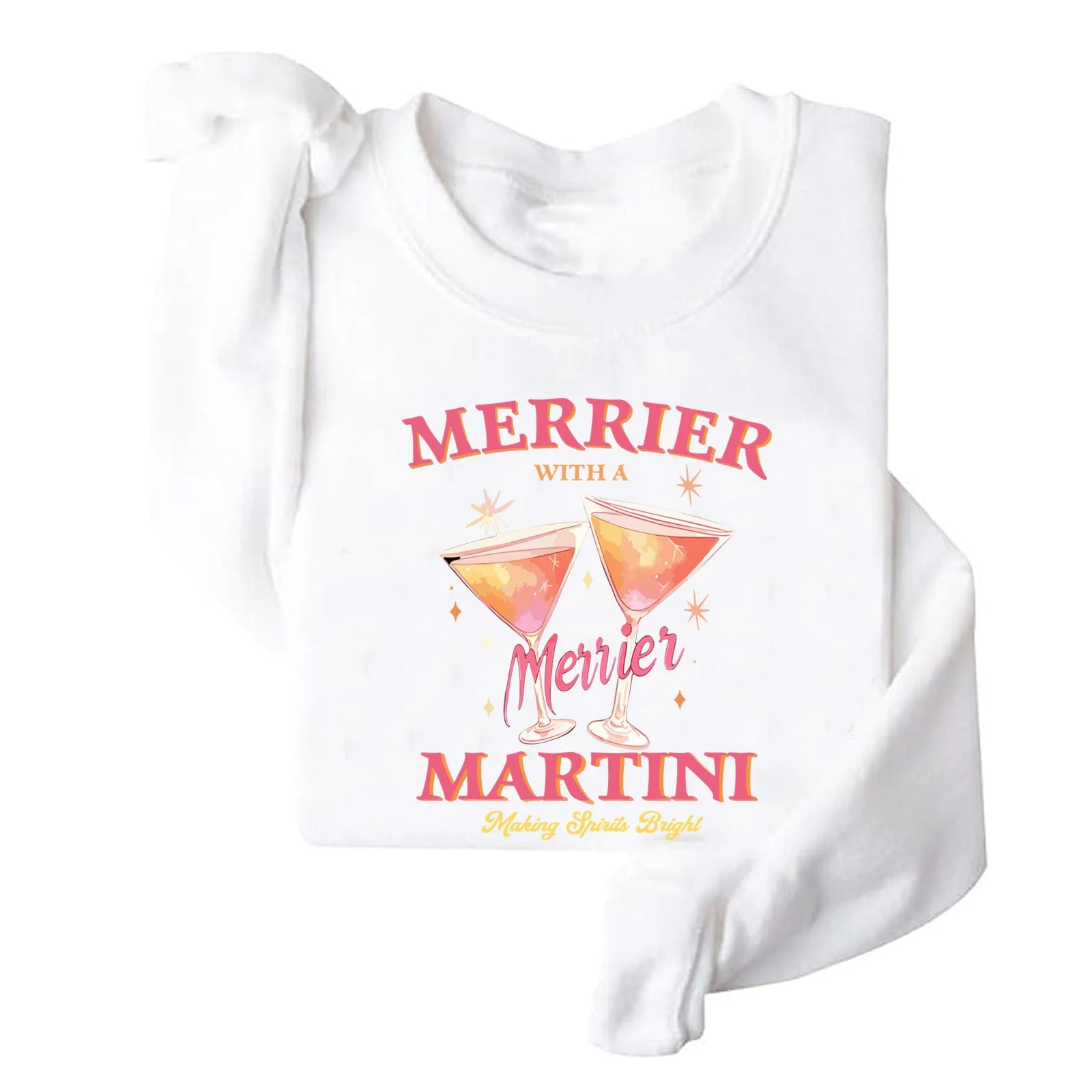 Damen Sweatshirt mit kreativem Cocktailmotiv und lässigem Schnitt - Image 6